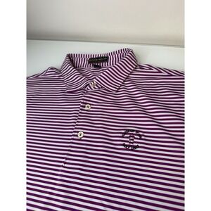 Peter Millar Summer Comfort Harbour Town Golf Links Polo Shirt Size XL Purple